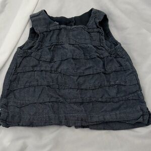 GAP Baby Dark Denim Ruffle Dress